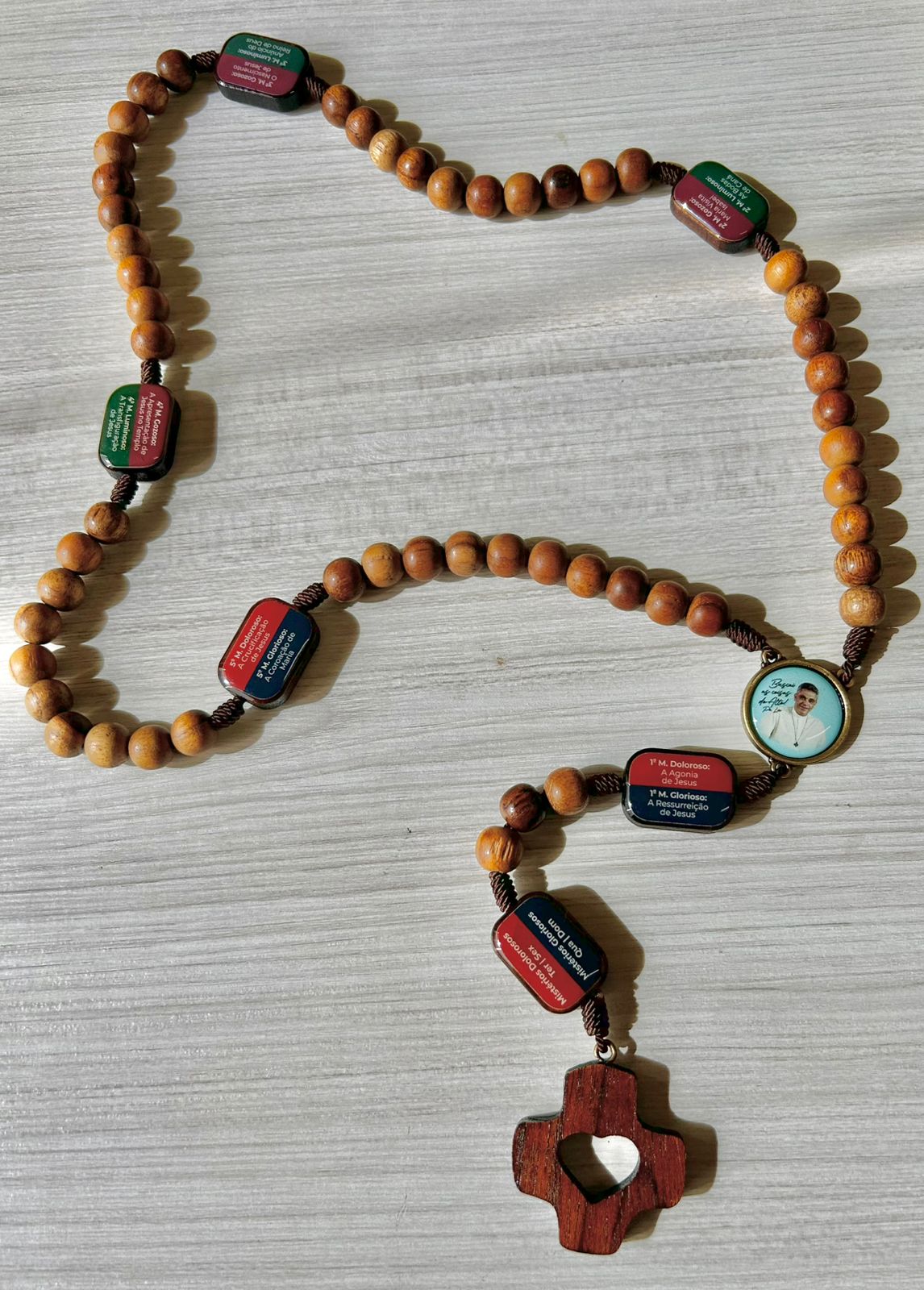 Terço com Mistérios - Personalizado Pe. Léo 