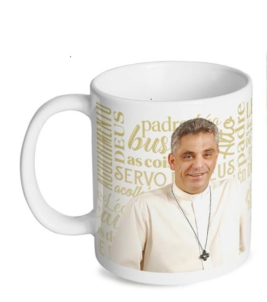 Caneca Servo de Deus Padre Léo - 3 frases